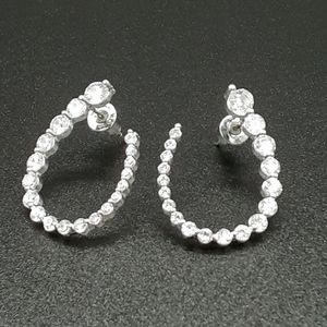 Rhinestone Crystal Curve Earrings
